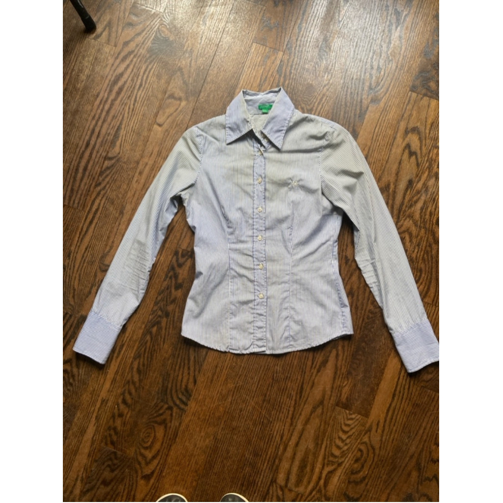 ❤️ 2 for $10 ❤️ Women's United Colors of Benetton Blue & White Size S